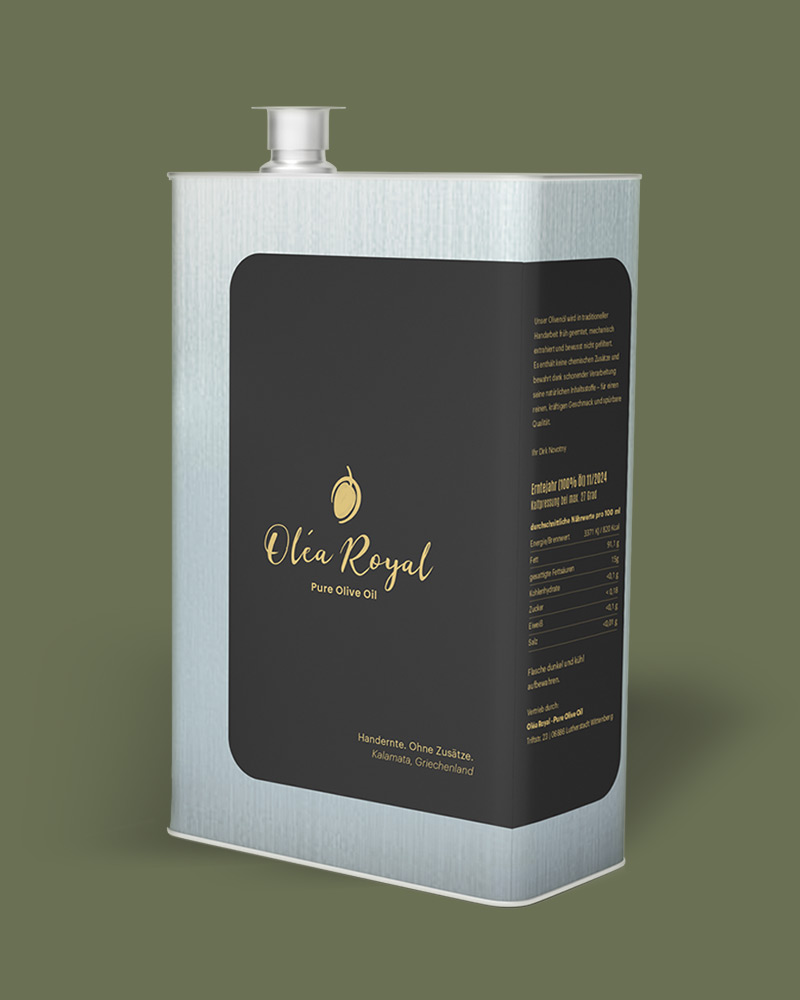 Oléa Royal – Natives Olivenöl aus Kalamata (5 L Kanister)